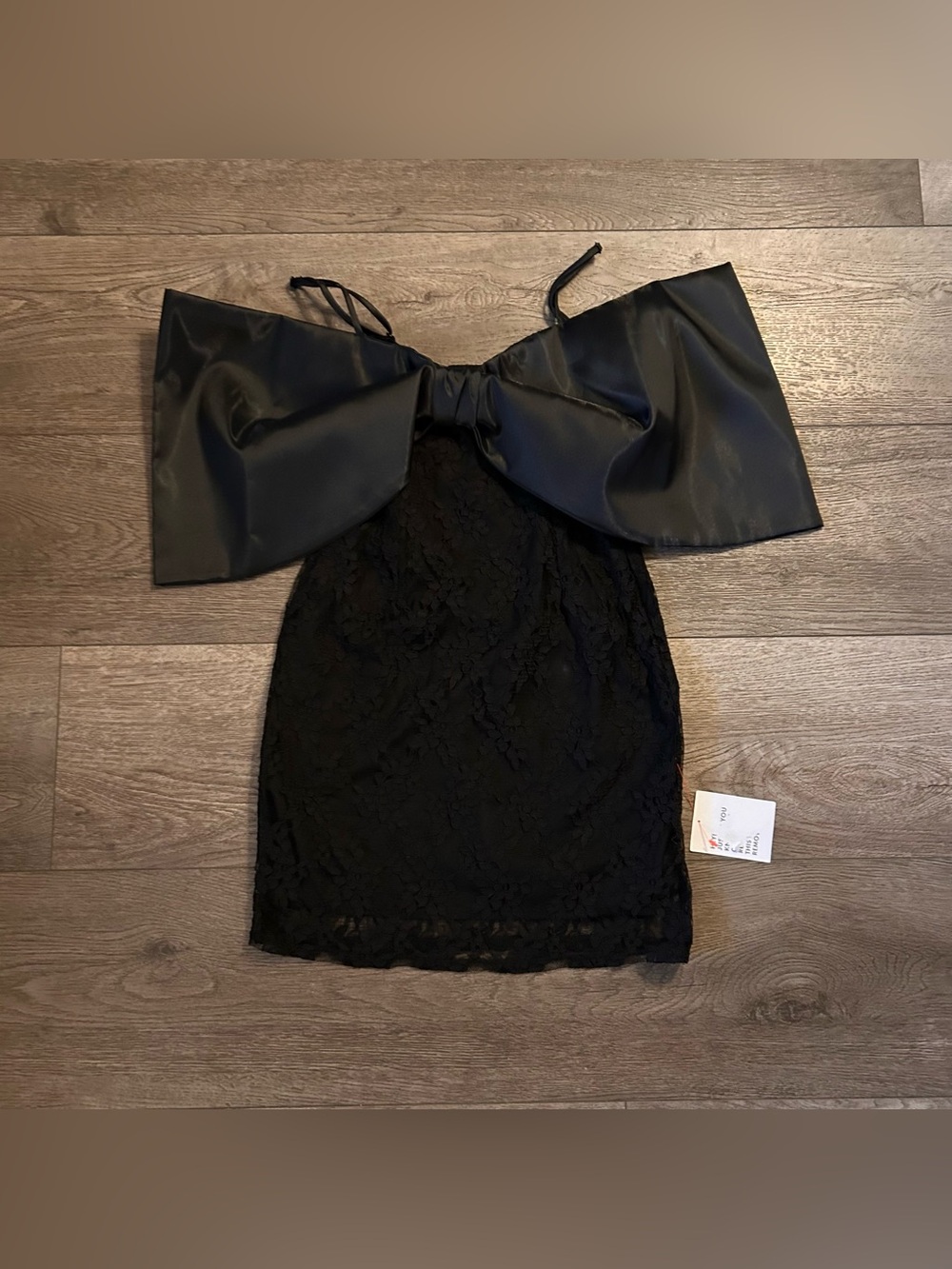 NWT ASOS LUXE Coquette Girl Party Bow Front Lace Cami Mini Dress Size 4